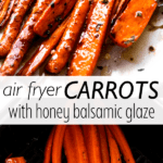 Air Fryer Carrots with Honey Balsamic Glaze