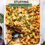 The Best Vegetarian Stuffing | Dietitian Debbie Dishes