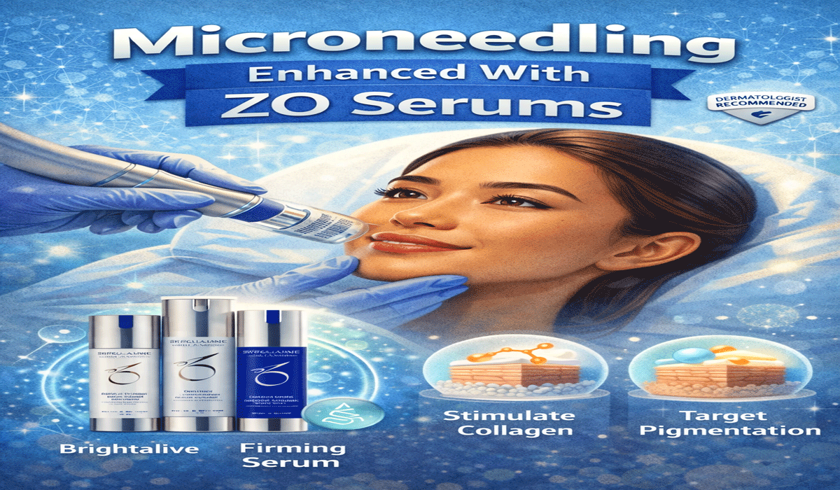 Microneedling Enhanced With ZO Serums
